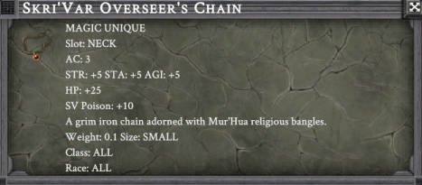 SKRI'VAR OVERSEER'S CHAIN item card